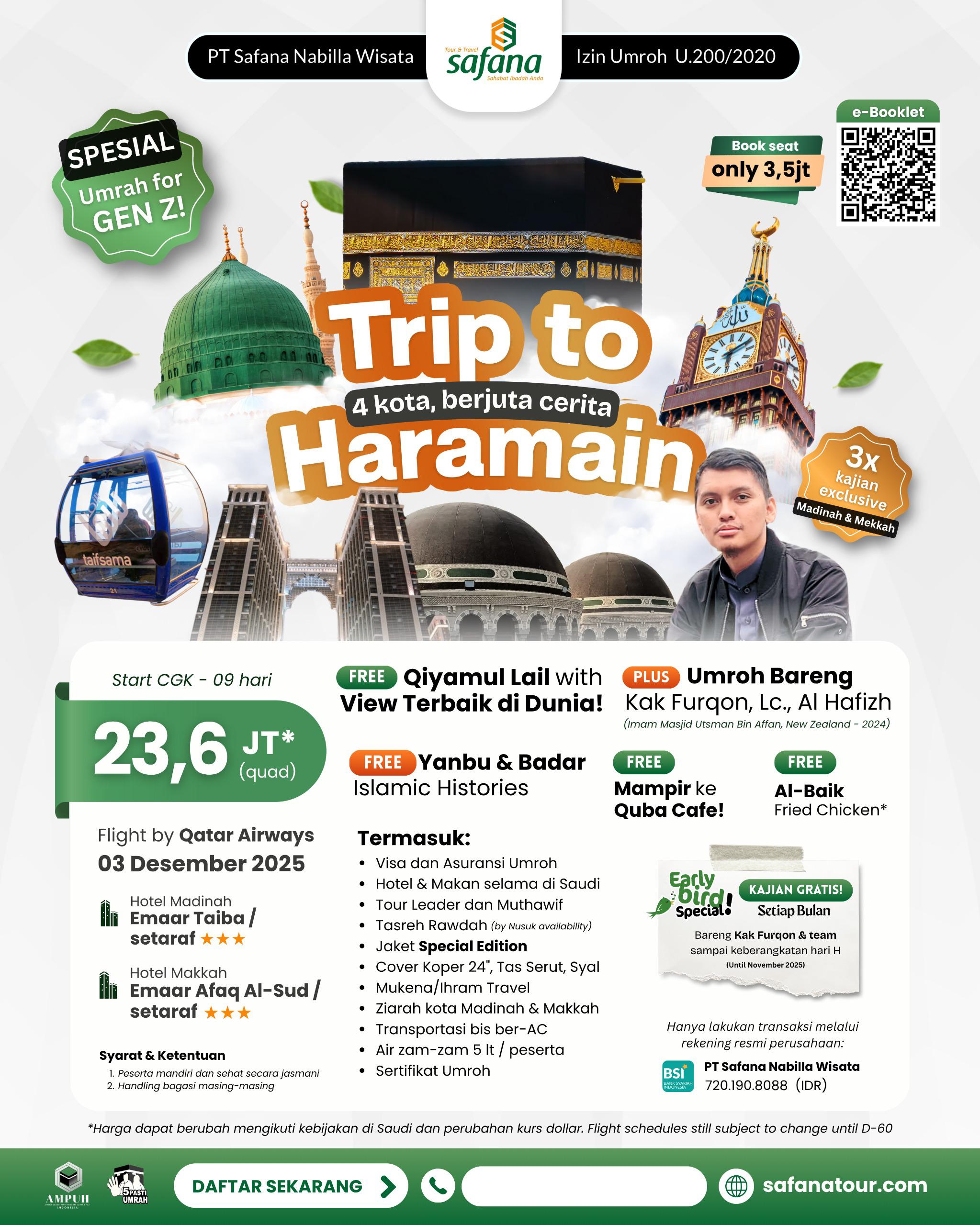 Promo Umroh Milenial Desember 2025