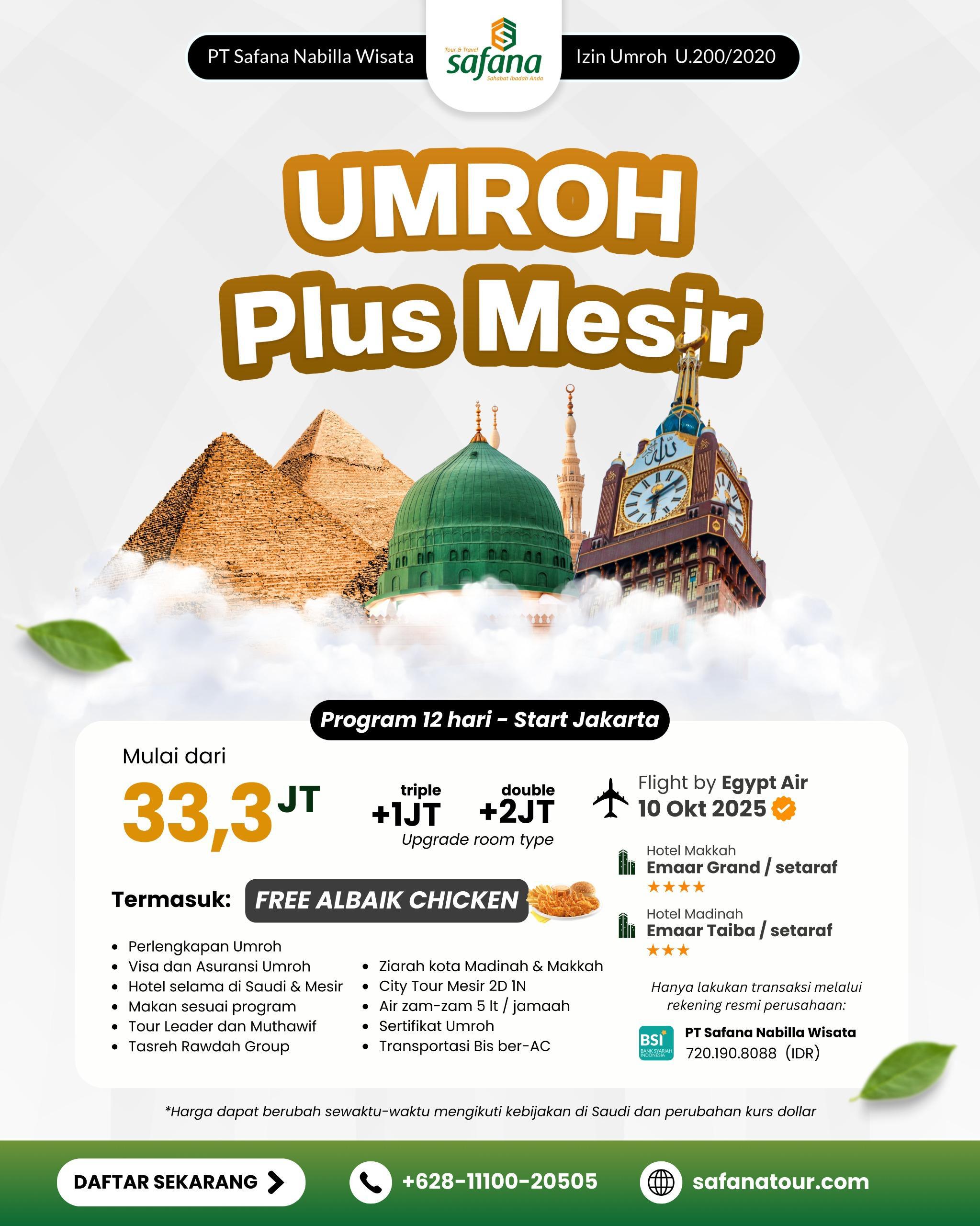 Promo Umroh Bulan September dan Oktober 2025