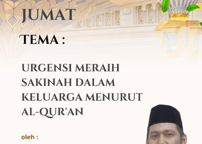 Teks Khutbah Jum’at  “Urgensi Meraih Sakinah dalam Keluarga Menurut Al-Qur’an”