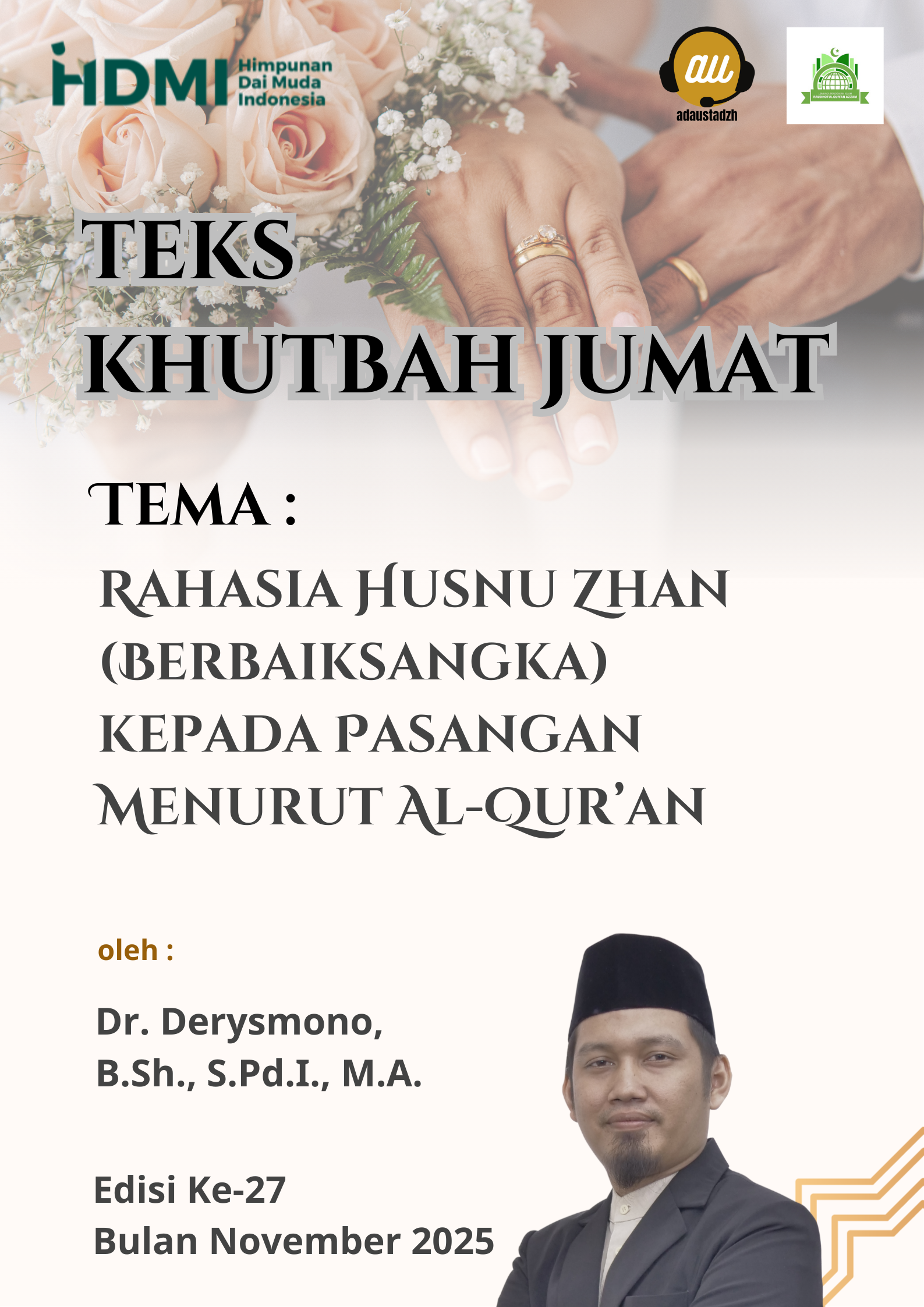 Teks Khutbah Jum’at  “Rahasia Husnu Zhan (Berbaiksangka) kepada Pasangan Menurut Al-Qur’an”