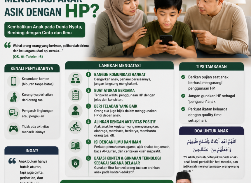 Bagaimana Mengatasi Anak Kacanduan HP?