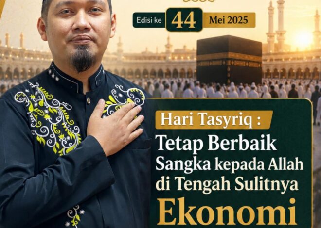 Teks Khutbah Jum’at  “Hari Tasyriq : Tetap Berbaik Sangka kepada Allah di Tengah Sulitnya Ekonomi”