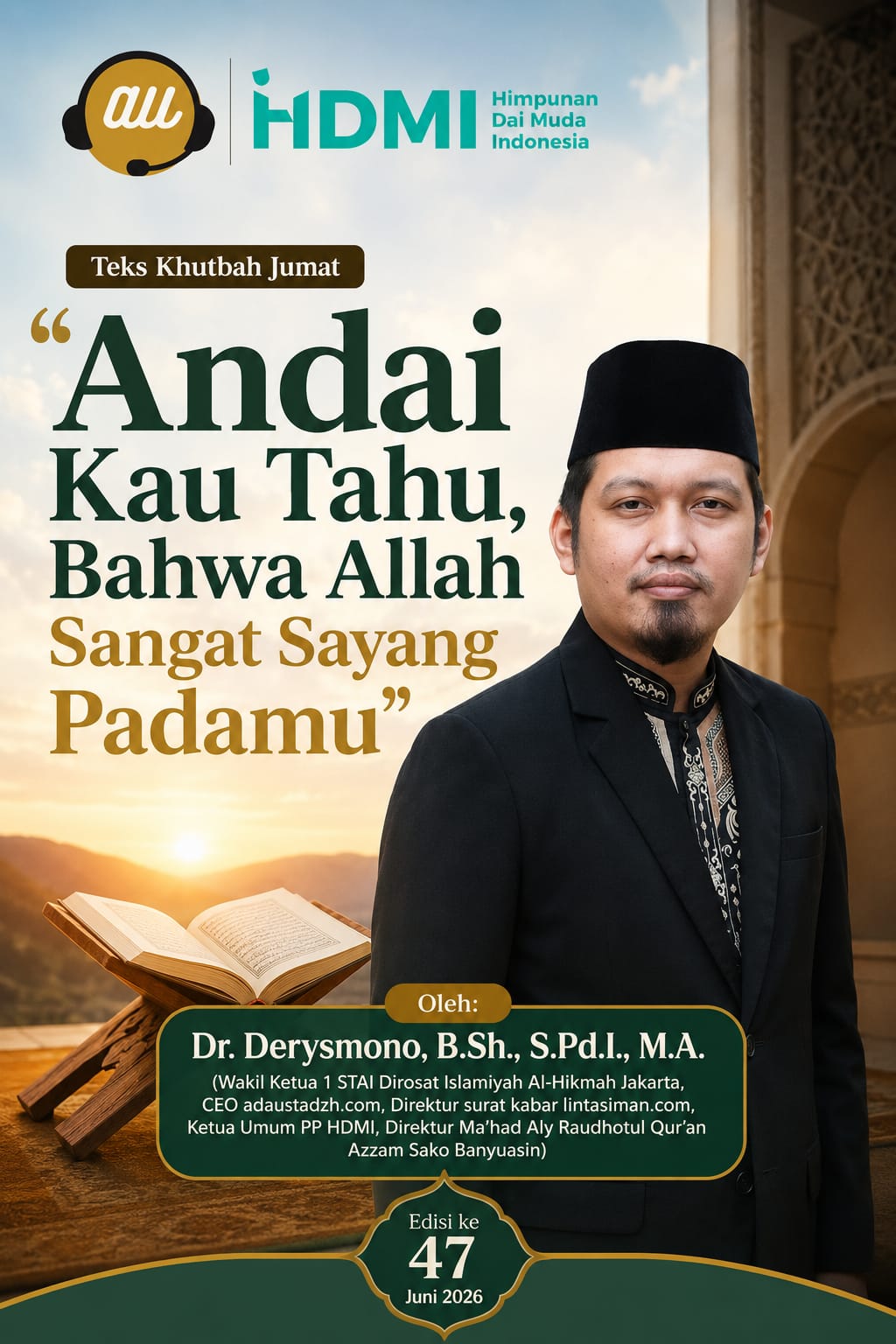 Teks Khutbah Jumat  “Andai Kau Tahu, Bahwa Allah Sangat Sayang Padamu”
