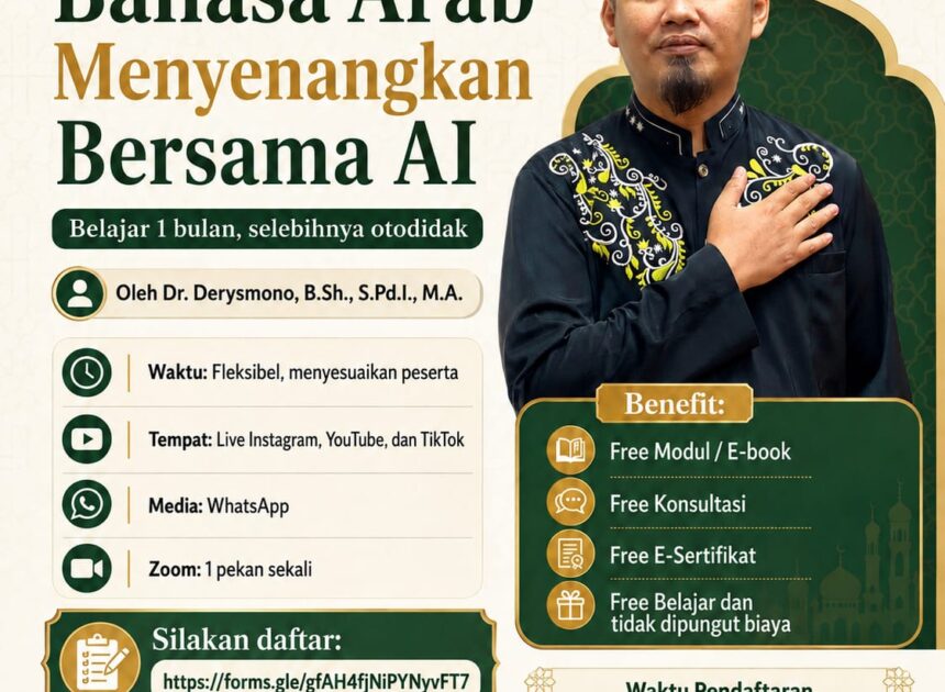 PENDAFTARAN E-LEARNING BAHASA ARAB (FREE)