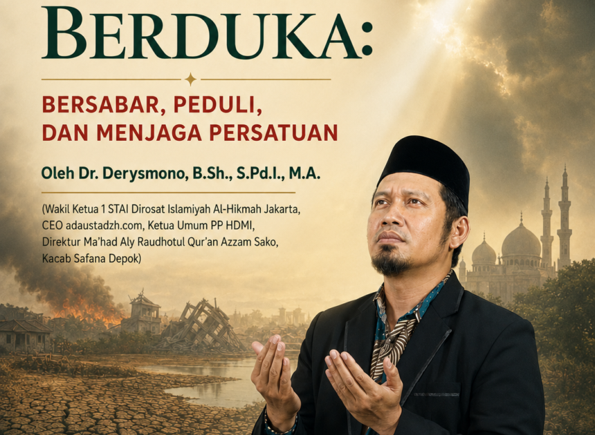 TEKS KHUTBAH JUM’AT INDONESIA BERDUKA: BERSABAR, PEDULI, DAN MENJAGA PERSATUAN